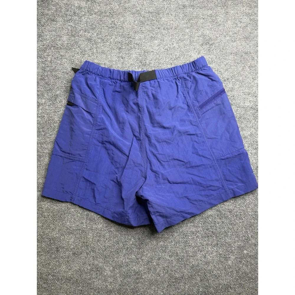 The North Face Mens Class V Belted Shorts Blue Nylon Hiking 4 Inch Inseam M